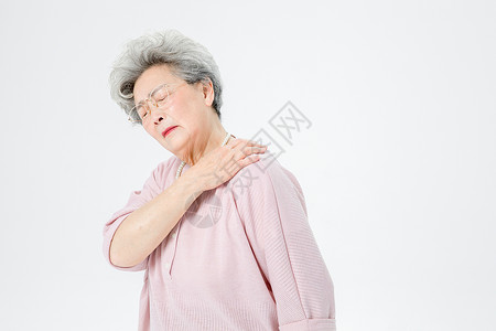 老天肩颈痛肩颈痛素材高清图片