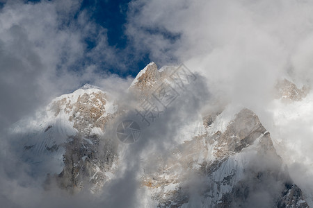 尼泊尔ebc雪山背景图片