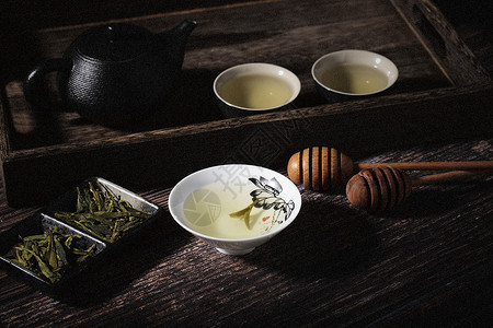 杭州的龙井茶叶高清图片