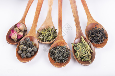 木珠各种类茶叶背景