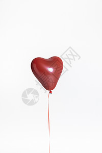 彩色爱心红色爱心气球背景