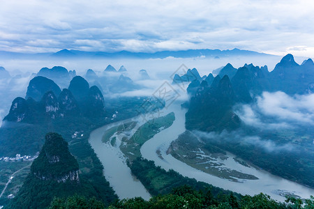 桂林山水象鼻山桂林山水背景