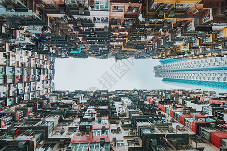 香港怪兽大厦背景图片