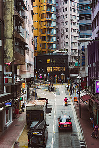 香港街头背景图片