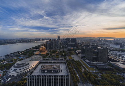 杭州城市风光背景图片