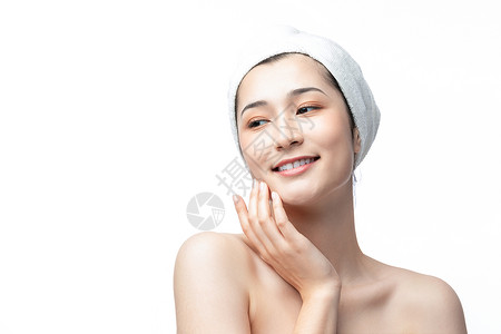 女性护肤水润嫩白高清图片