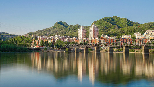 本溪太子河风光背景