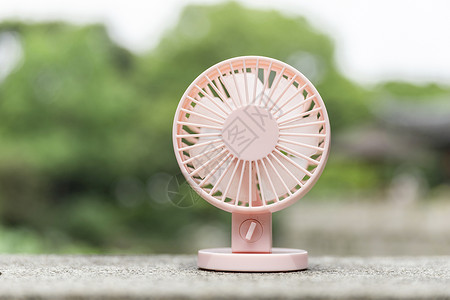 粉色电风扇夏季风扇背景