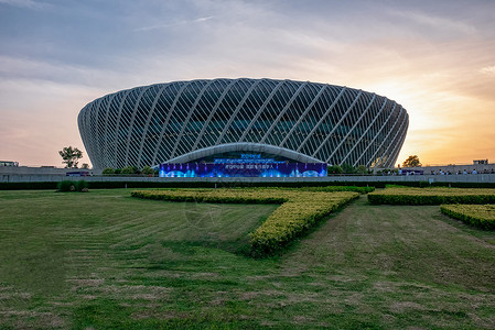 比赛场馆武汉光谷网球中心背景