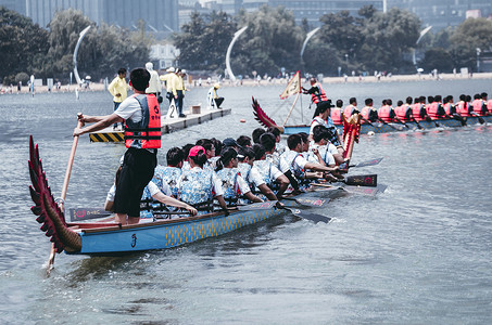 比赛划船端午节赛龙舟背景