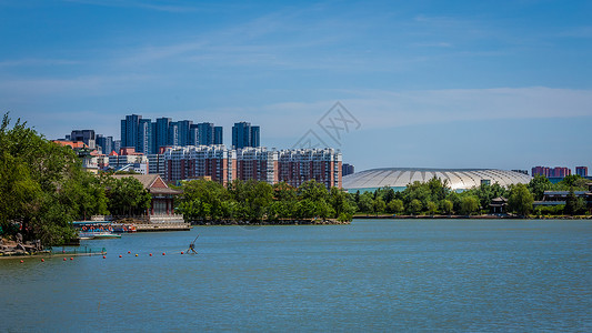 天津水上公园天津风景背景