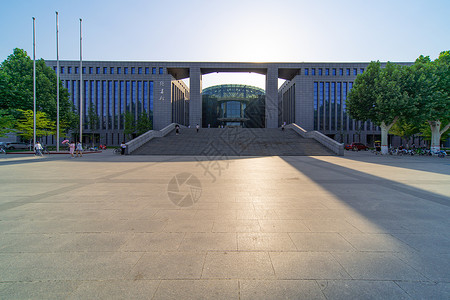河北师范大学图书馆背景图片