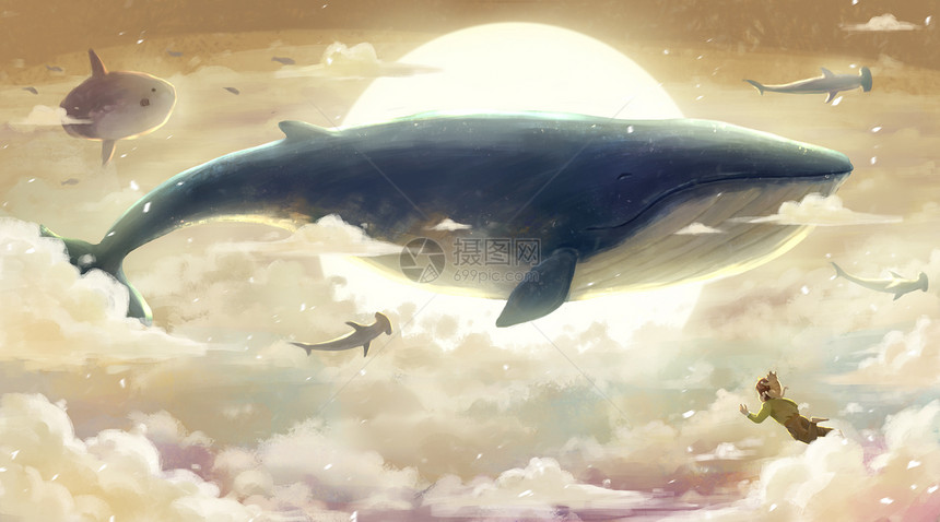 鲸鱼童话图片
