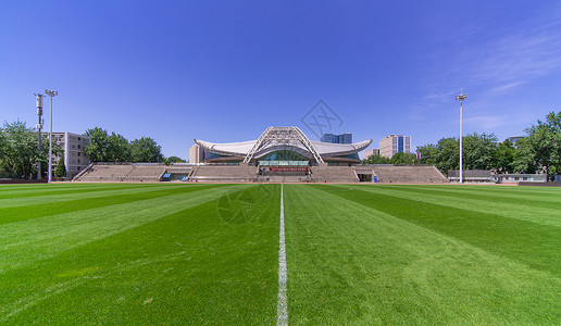 北京理工大学体育场背景图片