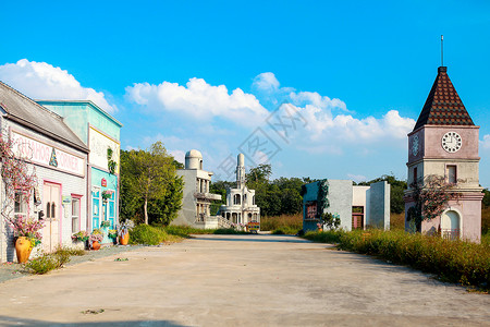 婚纱摄影基地欧式建筑背景