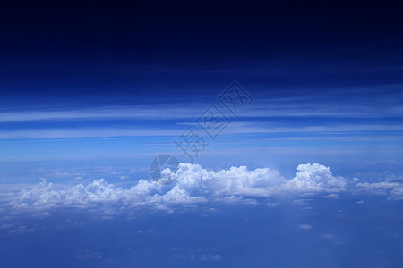 飞机上的云层 背景图片