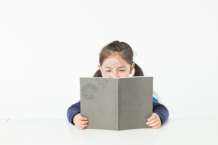 外国儿童阅读背景图片