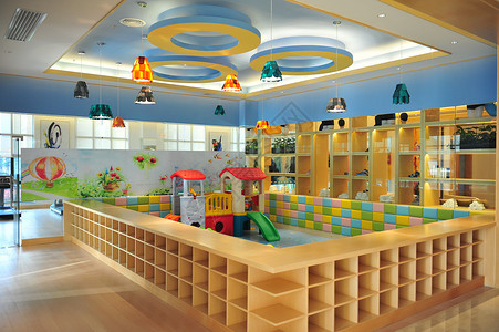 儿童室内游乐场背景图片
