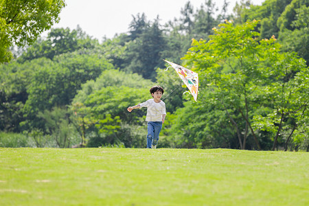 儿童放风筝背景图片