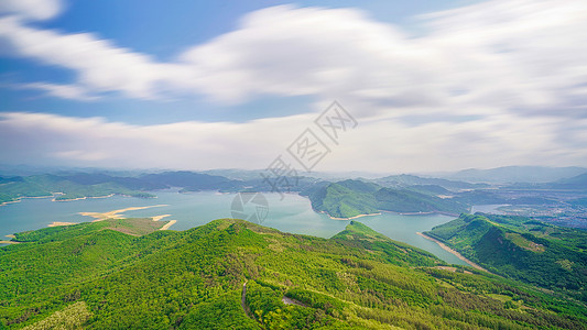 图兹湖五女山桓仁水库背景