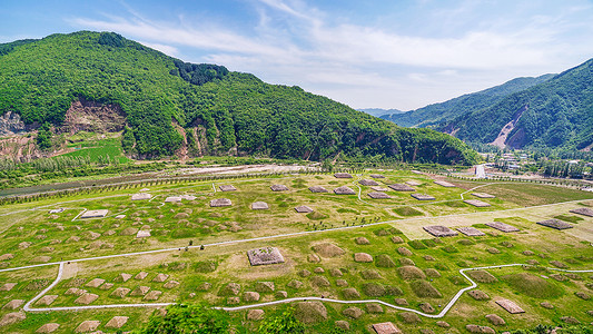 高句丽墓葬高句丽文物古迹风景高清图片