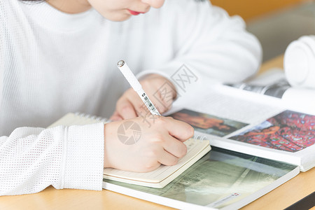 学校小清新校园小清新上课写作业背景