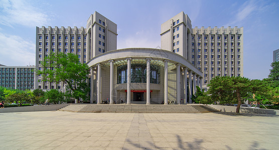重点标注中国人民大学办公楼背景