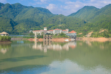 云和湖浙江丽水度假酒店背景