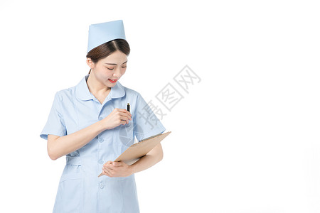 护士文件夹记录背景图片