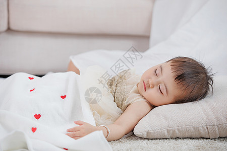 婴儿睡觉宝贝沙臣高清图片