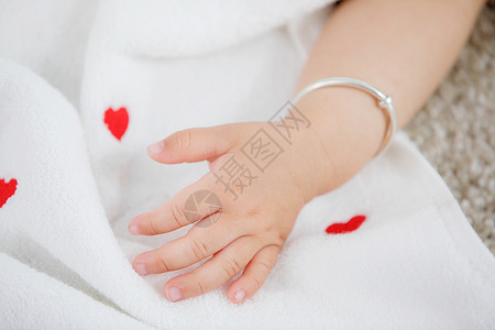 婴儿血卡素材婴儿手部特写背景
