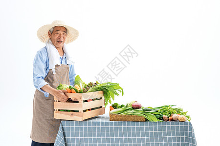农民整理瓜果蔬菜图片