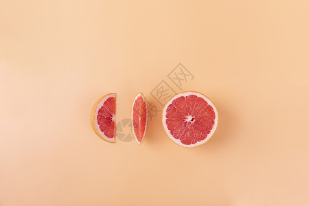 夏季西柚水果背景背景图片