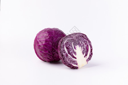 紫甘蓝健康包心菜高清图片