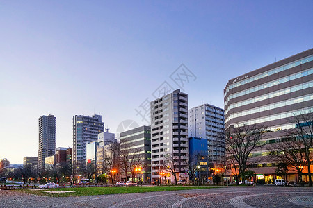 公园首府北海道首府札幌夜景背景