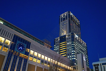 北海道首府札幌夜景背景图片