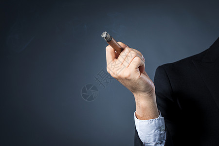 男士雪茄男性抽雪茄背景