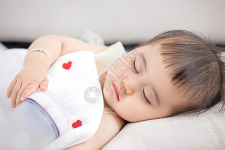 婴儿睡觉可爱小人物高清图片