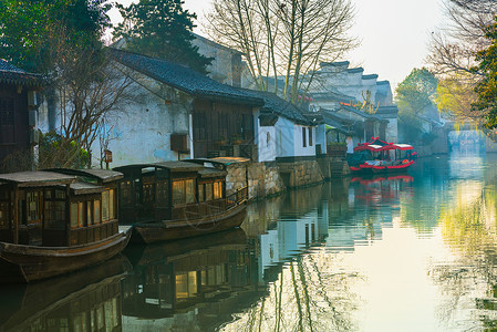 江南水乡背景图片