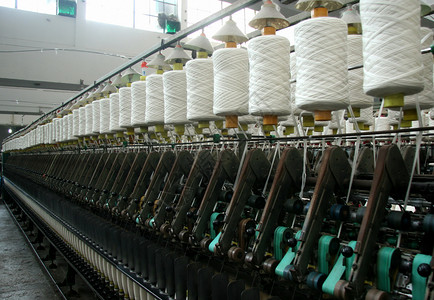 纺织机械纺织背景