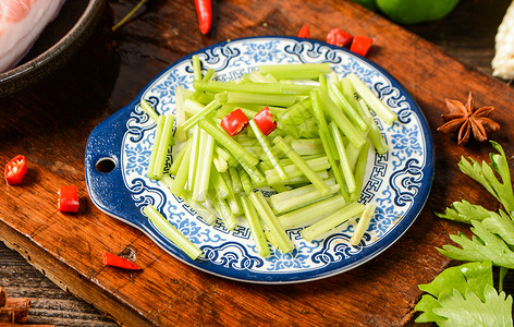 芹菜新鲜蔬菜叶鱼高清图片