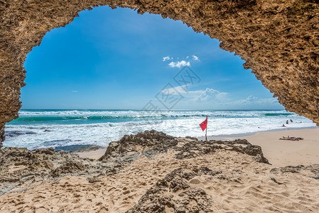 印尼巴厘岛度假沙滩背景图片