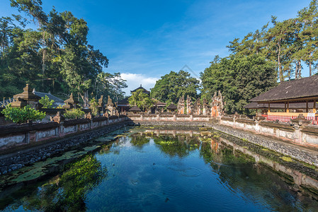 印尼巴厘岛圣泉寺高清图片