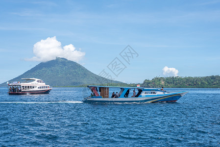 印尼海岛美娜多风光背景图片