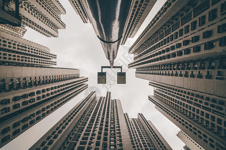 香港居民楼背景图片