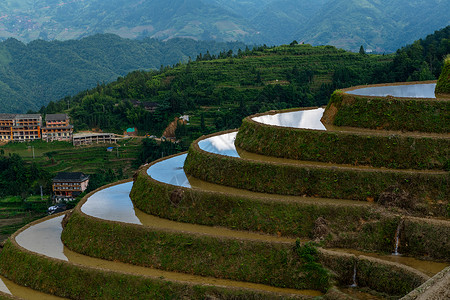 桂林龙脊梯田风景图片