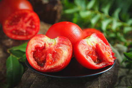 番茄片西红柿背景