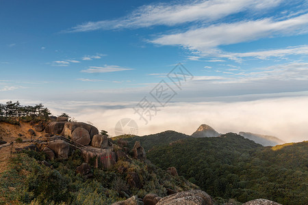 九仙山云海背景