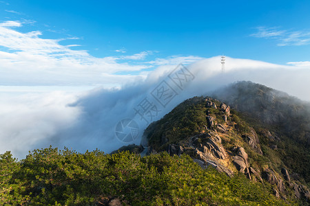 九仙山云雾背景图片
