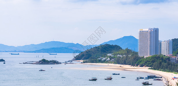 广东省惠州市巽寮湾景区海边风光背景图片